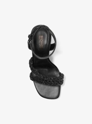 Nadina Embellished Patent Leather Wedge Sandal image number 3