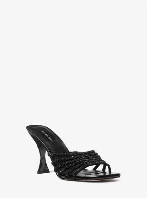 Lucia Embellished Leather Sandal | Michael Kors [PL]