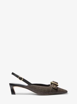 Décolleté slingback Jaden con stampa logo image number 1