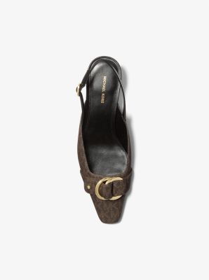 Décolleté slingback Jaden con stampa logo image number 2