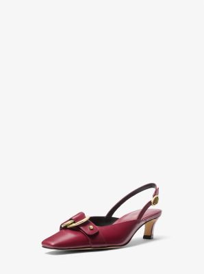 Escarpin Jaden en cuir à talon bobine et à bride arrière