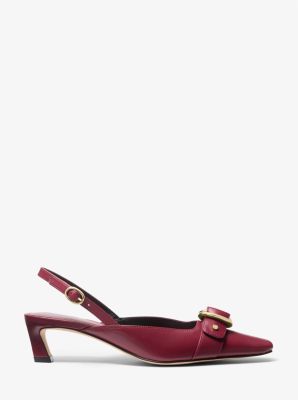 Escarpin Jaden en cuir à talon bobine et à bride arrière