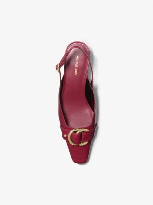 Escarpin Jaden en cuir à talon bobine et à bride arrière