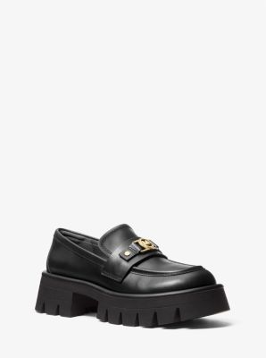Loafer Mandy in pelle con plateau