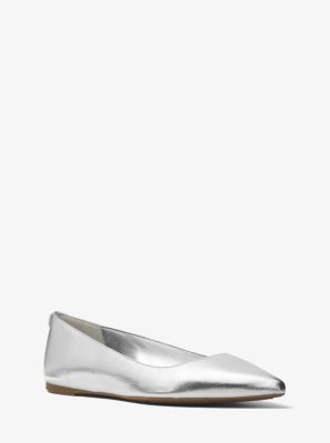 Arianna Metallic Leather Flat