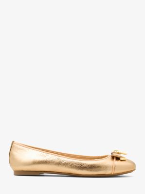 michael kors gold ballet flats