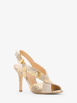 Michael kors cheap becky sandals gold