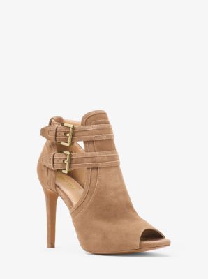 Introducir 51+ imagen michael kors blaze open toe booties