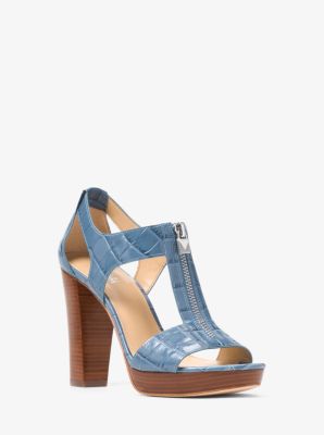 Berkley lock hot sale leather platform sandal