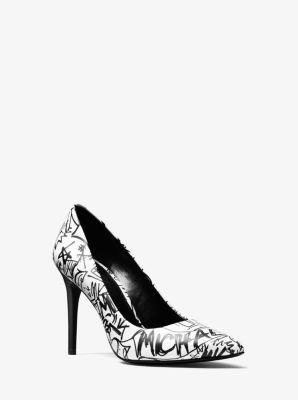 michael kors black and white shoes