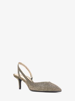 michael kors claire chain mesh pump