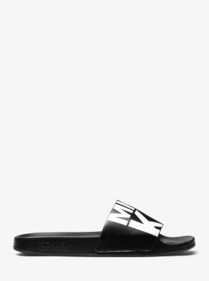 Gilmore Graphic Logo Slide Sandal Michael Kors Canada