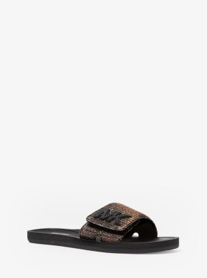 Michael kors store shelly leather slide