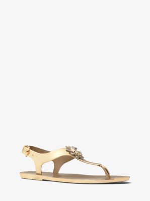 michael kors metallic sandals