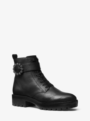 michael michael kors ryder leather ankle boot