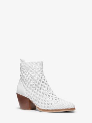 michael kors white ankle boots