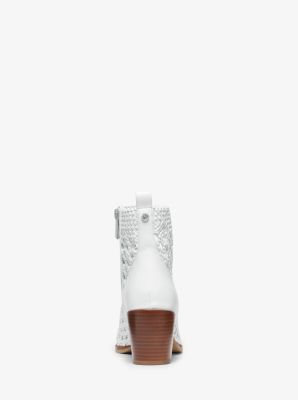 augustine woven ankle boot