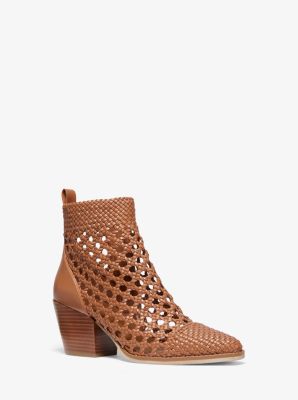 Michael Kors Augustine Woven Ankle Boot 