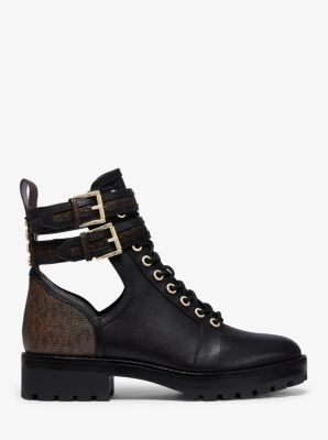 michael kors military boots