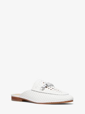 michael kors white mules