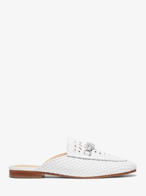 michael kors white mules