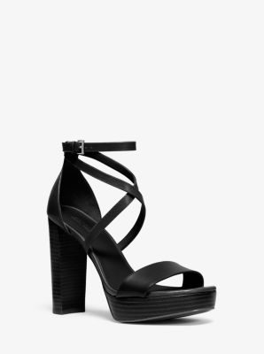 charlize leather platform sandal