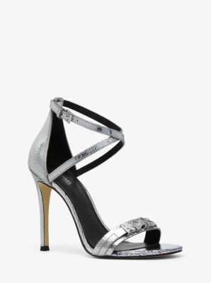 michael kors metallic sandals