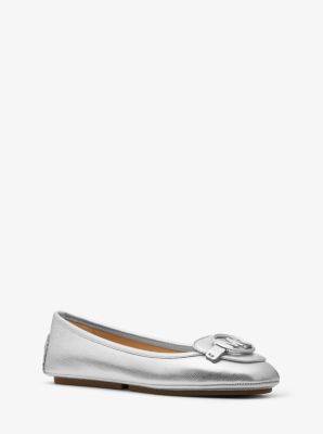 michael kors loafers silver