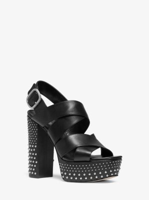 Mila Studded Leather Platform Sandal | Michael Kors