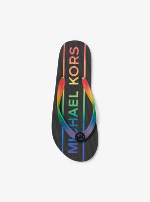 Michael kors rainbow flip 2024 flops