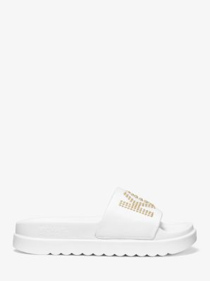 Tyra Embellished Slide Sandal Michael Kors