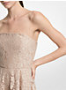 Floral Lace Embroidered Strapless Dress image number 2
