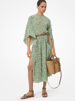 michael kors flutter sleeve dress