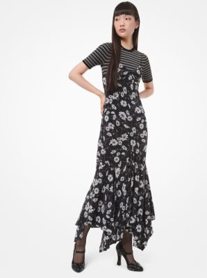 Daisy Silk Crepe De Chine Handkerchief Slip Dress | Michael Kors