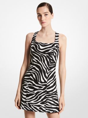 Zebra Wool Jacquard Dress image number 0