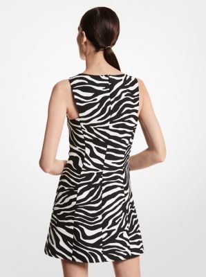 Zebra Wool Jacquard Dress image number 1