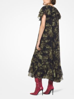 Michael kors best sale floral chiffon dress