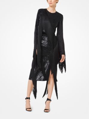 michael kors fringe dress