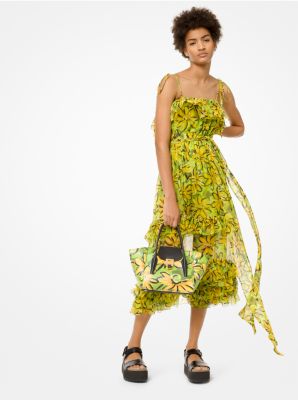 Daisy Silk-Chiffon Sundress