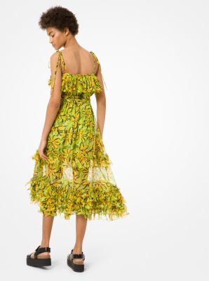 Daisy Silk-Chiffon Sundress