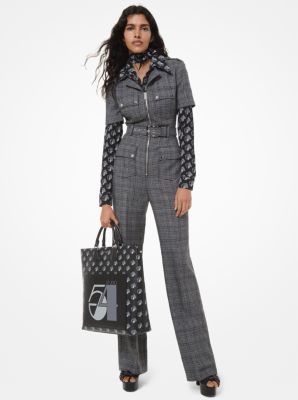 glen plaid jumpsuit