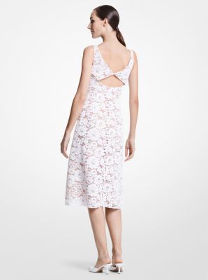 Cutout Floral Lace Sheath Dress | Michael Kors