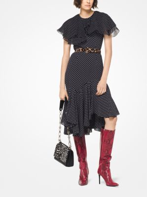 Polka Dot Silk-Georgette Flirt Dress