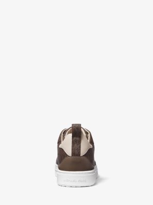 Baxter Logo and Leather Sneaker