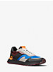 Miles Color-Block Scuba and Leather Trainer image number 0