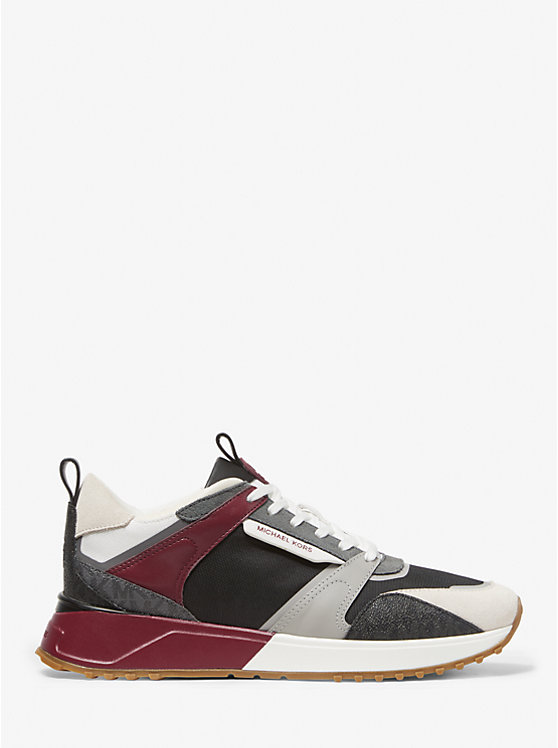 Theo Canvas and Suede Trainer image number 1