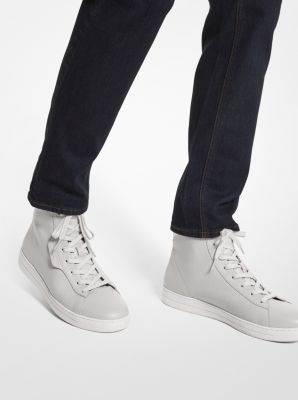 Michael kors high hot sale top sneakers white