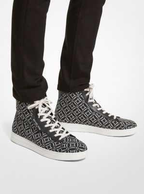 Keating Logo Jacquard High-Top Sneaker image number 4