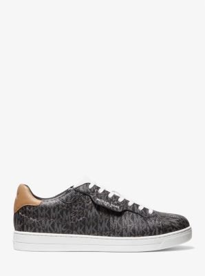 Keating Animal Print Logo Sneaker in BLACK COMBO | Michael Kors