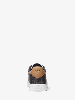 Keating Animal Print Logo Sneaker in BLACK COMBO | Michael Kors